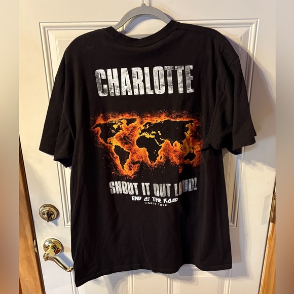 Tultex End of the Road World Tour Kiss Black and Orange T-Shirt Size X Large - Picture 6 of 6